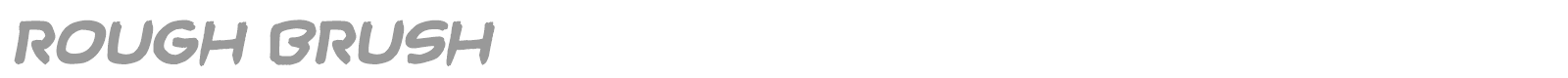 Rough Brush font preview